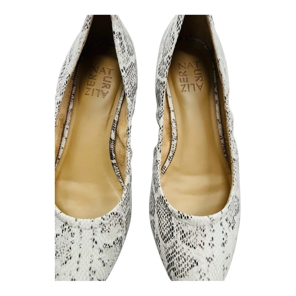 Naturalizer Black and Gray Ballerina Flats Size 7 Like New No Box